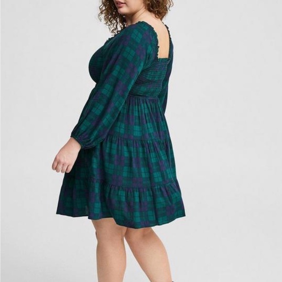 Torrid Smocked Bodice Mini Dress - Picture 2 of 7